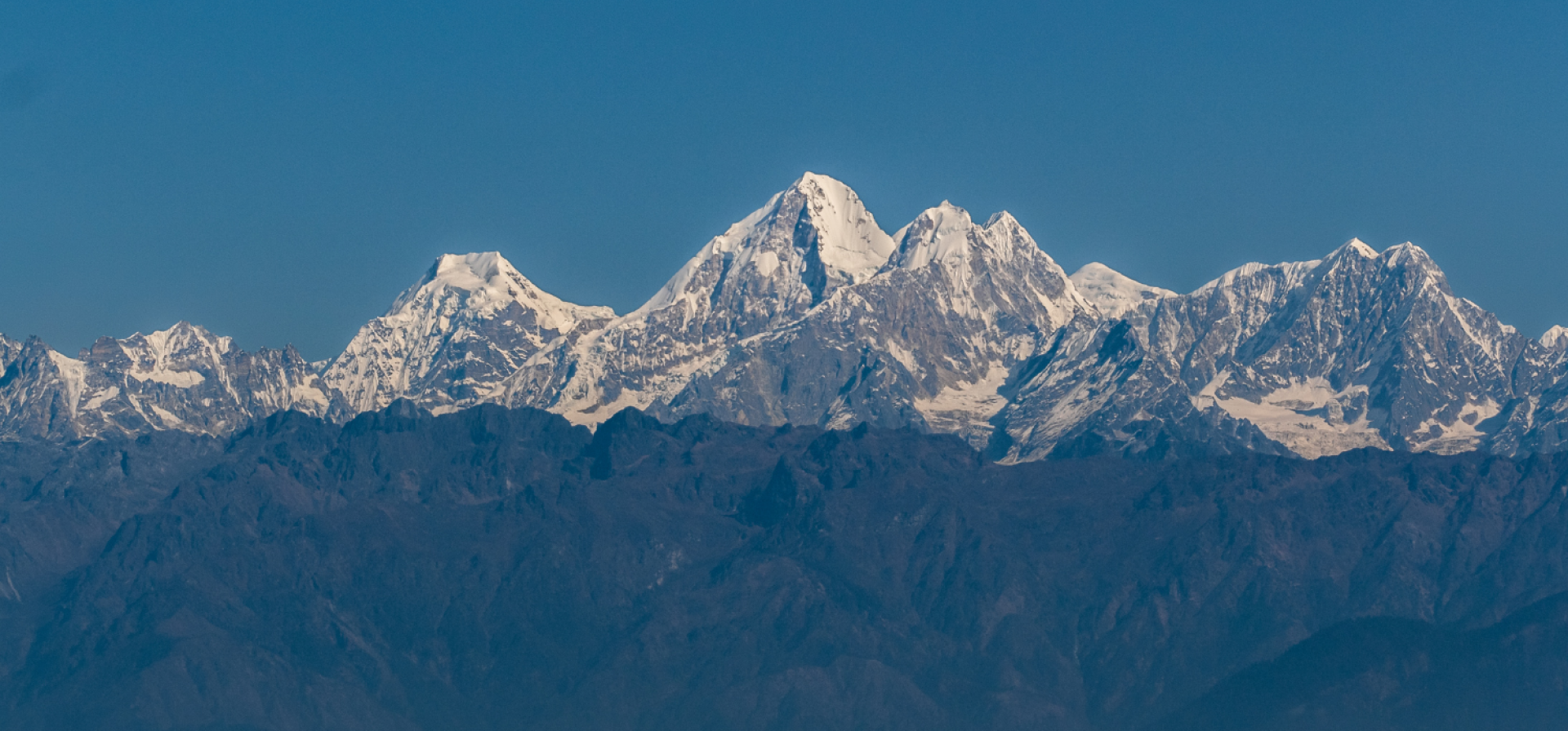 Scenic mountain view of Dorjee Lakpa seen from the chisapani Nagarkot Trekking route.